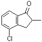 4-Chloro-2,3-dihydro-2-methyl-1H-inden-1-one molecular structure (CAS 245653-50-3)