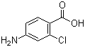 4-氨基-2-氯苯甲酸分子结构 (CAS 2457-76-3)