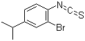 结构式 CAS# 246166-33-6, 2-溴-4-异丙基苯基异硫氰酸酯