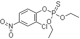 structure of CAS# 2463-84-5, Isochlorthion;O,O-Dimethyl O-2-chloro-4-nitrophenyl phosphorothioate; O-(2-Chloro-4-nitrophenyl) O,O-dimethyl phosphorothioate; OMS 214