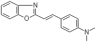 4-(2-苯并恶唑-2-基乙烯基)-N,N-二甲基苯胺分子结构 (CAS 24675-13-6)