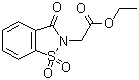 3-Oxo-1,2-benzisothiazoline-2-acetic acid ethyl ester 1,1-dioxide molecular structure (CAS 24683-20-3)