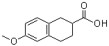 6-甲氧基-1,2,3,4-四氢萘-2-羧酸分子结构 (CAS 2471-69-4)