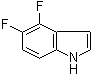 结构式 CAS# 247564-63-2, 4,5-二氟-1H-吲哚