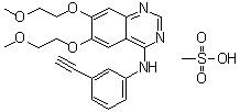 Erlotinib mesylate molecular structure (CAS 248594-19-6)