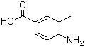 结构式 CAS# 2486-70-6, 4-氨基-3-甲基苯甲酸; 3-甲基-4-氨基苯甲酸