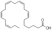 Clupanodonic acid molecular structure (CAS 24880-45-3)