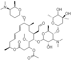 Acetylspiramycin molecular structure (CAS 24916-51-6)