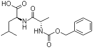 结构式 CAS# 24959-68-0, N-(苄氧羰基)-L-丙氨酰-L-亮氨酸