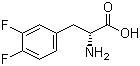 结构式 CAS# 249648-08-6, 3,4-二氟-D-苯丙氨酸