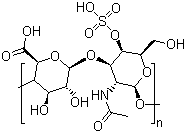 structure of CAS# 24967-93-9, Chondroitin 4-sulfate;Chondroitin sulfate A