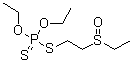 structure of CAS# 2497-07-6, Oxydisulfoton;Disulfoton sulfoxide; Disyston sulfoxide; Ethylthiometon sulfoxide; O,O-Diethyl S-(2-ethylthionylethyl) phosphorodithioate