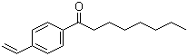 结构式 CAS# 24993-87-1, 4-辛酰基-1-苯乙烯