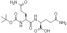 N2-[(1,1-Dimethylethoxy)carbonyl]-L-glutaminyl-L-glutamine molecular structure (CAS 250290-76-7)