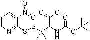 N-[(1,1-Dimethylethoxy)carbonyl]-3-[(3-nitro-2-pyridinyl)dithio]-L-valine molecular structure (CAS 250375-03-2)