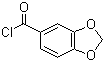 结构式 CAS# 25054-53-9, 胡椒酸酰氯; 3,4-亚甲二氧基苯甲酰氯