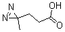 3-Methyl-3H-diazirine-3-propionic acid molecular structure (CAS 25055-86-1)
