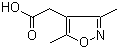 (3,5-Dimethylisoxazol-4-yl)acetic acid molecular structure (CAS 2510-27-2)