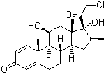 氯倍他索分子结构 (CAS 25122-41-2)