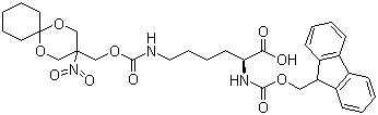 Fmoc-Lys(Tnm)-OH molecular structure (CAS 251316-95-7)