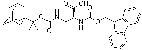 N-[(9H-Fluoren-9-ylmethoxy)carbonyl]-3-[[(1-methyl-1-tricyclo[3.3.1.1(3,7)]dec-1-ylethoxy)carbonyl]amino]-L-alanine molecular structure (CAS 251316-97-9)