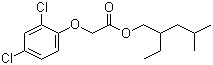 2,4-D isooctyl ester molecular structure (CAS 25168-26-7)