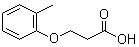 structure of CAS# 25173-35-7, 3-(2-Methylphenoxy)propanoic acid;3-(o-Tolyloxy)propionic acid ; 2-Methylphenoxy-beta-propionic acid; 3-(2-Tolyloxy)propionic acid