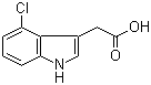 4-Chloroindole-3-acetic acid molecular structure (CAS 2519-61-1)