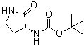 N-[(3R)-2-Oxo-3-pyrrolidinyl]carbamic acid 1,1-dimethylethyl ester molecular structure (CAS 251938-49-5)