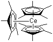 Tris(tetramethylcyclopentadienyl)cerium molecular structure (CAS 251984-08-4)