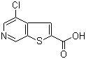 4-氯噻吩并[2,3-c]吡啶-2-羧酸分子结构 (CAS 251996-86-8)