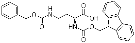 N-Fmoc-N'-Cbz-L-2,4-diaminobutyric acid molecular structure (CAS 252049-08-4)