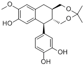 Isotaxiresinol 9,9'-acetonide molecular structure (CAS 252333-72-5)