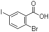 结构式 CAS# 25252-00-0, 2-溴-5-碘苯甲酸