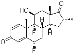 (6a,11b,16a)-6,9-Difluoro-11-hydroxy-16-methylandrosta-1,4-diene-3,17-dione molecular structure (CAS 25256-97-7)