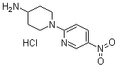 structure of CAS# 252577-84-7, 1-(5-Nitro-2-pyridinyl)-4-piperidinamine hydrochloride