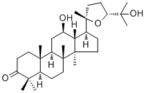 (20S,24R)-Epoxydammar-12,25-diol-3-one molecular structure (CAS 25279-15-6)