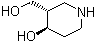 (3R,4S)-rel-4-羟基-3-哌啶甲醇分子结构 (CAS 252906-75-5)