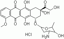 盐酸多柔比星分子结构 (CAS 25316-40-9)