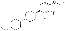 structure of CAS# 253199-08-5, 1-Ethoxy-4-[(trans,trans)-4'-ethyl[1,1'-bicyclohexyl]-4-yl]-2,3-difluorobenzene;2-HHB(2F,3F)-O2
