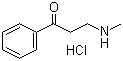 结构式 CAS# 2538-50-3, 3-甲氨基-1-苯基-1-丙酮盐酸盐