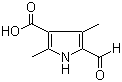 structure of CAS# 253870-02-9, 5-Formyl-2,4-dimethyl-1H-pyrrole-3-carboxylic acid