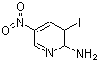2-Amino-3-iodo-5-nitropyridine molecular structure (CAS 25391-56-4)