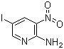 结构式 CAS# 25391-57-5, 2-氨基-5-碘-3-硝基吡啶