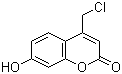结构式 CAS# 25392-41-0, 4-氯甲基-7-羟基香豆素; 4-氯甲基-7-羟基苯并吡喃-2-酮