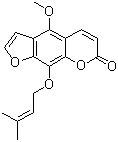 structure of CAS# 2543-94-4, Phellopterin;(5-Methoxy-8)-gama,gama-dimethylallyloxy(2',3',6,7-furanocoumarin); NSC 152469