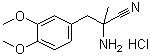 L-3-(3,4-Dimethoxyphenyl)-alpha-amino-2-methylpropionitrile hydrochloride molecular structure (CAS 2544-13-0)