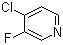 4-氯-3-氟吡啶分子结构 (CAS 2546-56-7)