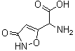structure of CAS# 2552-55-8, alpha-Amino-2,3-dihydro-3-oxo-5-isoxazoleacetic acid;DL-Ibotenic acid
