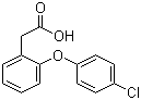 2-(4-Chlorophenoxy)phenylacetic acid molecular structure (CAS 25563-04-6)